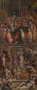 Papst Clemens VII. krönt Karl V. in Bologna, 1556-1562 von Giorgio Vasari