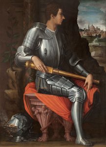 Porträt von Alessandro de Medici in Rüstung