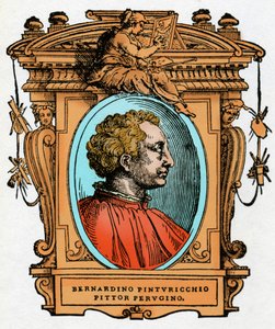 Porträt von Pinturicchio (Bernardino di Betto Bardi) von Giorgio Vasari