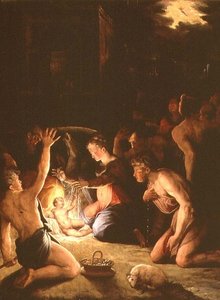 Die Anbetung der Hirten von Giorgio Vasari