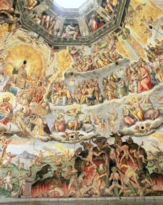 Das Jüngste Gericht, Detail aus der Kuppel des Doms, 1572-79 von Giorgio Vasari