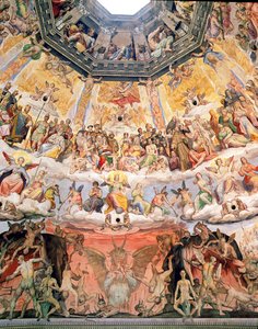 Das Jüngste Gericht (Detail) aus der Kuppel des Doms, 1572-79 von Giorgio Vasari