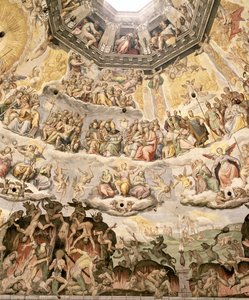 Das Jüngste Gericht, Detail aus der Kuppel des Doms, 1572-79 von Giorgio Vasari