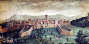 Die Eroberung von Casole, Italien