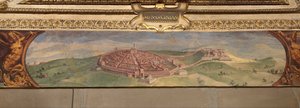 Ansicht von Lucignano, 1557-1558