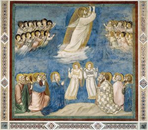 Himmelfahrt Christi (Detail) von Giotto (c.1266 1337)