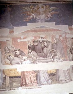 Der Tod des Hl. Franziskus (Detail) aus der Bardi-Kapelle