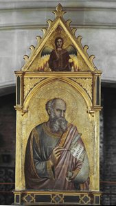Heiliger Johannes der Evangelist - Öl auf Holz