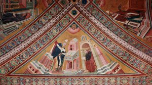 Die Kirchenlehrer: Heiliger Ambrosius von Giotto (c.1266 1337)