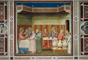 Die Hochzeit zu Kana (Detail) von Giotto (c.1266 1337)