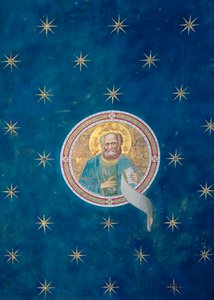 Der Prophet Maleachi, aus dem Gewölbe der Decke, ca. 1305