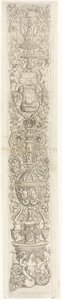 Nereide, geritten von zwei Kindern, Platte sechs von Zwölf Ornamenttafeln von Giovan Pietro Birago