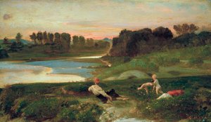 Nachmittag in den Cascine von Giovanni (1826 1903) Costa