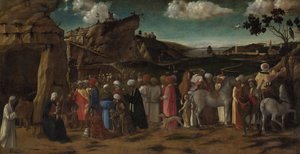 Die Anbetung der Könige, ca. 1475-80 von Giovanni (workshop of) Bellini