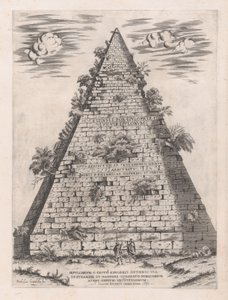Speculum Romanae Magnificentiae: Pyramide des Caius Cestius, 1582