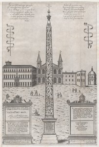 Speculum Romanae Magnificentiae: Der ägyptische Obelisk von Konstantin, 1589