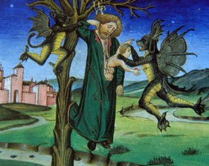Gehängter Judas, Neues Testament der Bibel von Giovanni Ambrogio de Predis