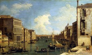 Der Große Kanal, Venedig, Blick nach Osten vom Campo di San Vio