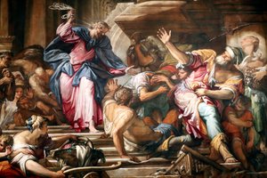 Christus vertreibt die Geldwechsler aus dem Tempel