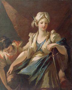 Judith und ihre Magd mit dem Kopf des Holofernes, um 1710