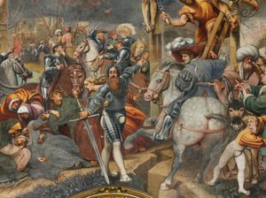 Counterfaccata, IL Pordenone, Kreuzigung 1520-21 (Detail)