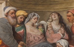 Counterfaccata, IL Pordenone, Kreuzabnahme 1522 (Detail)
