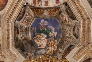 Gott als Schöpfer unter Engeln, ca. 1529 von Giovanni Antonio Pordenone