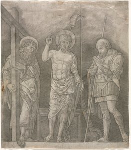 Der auferstandene Christus zwischen den Heiligen Andreas und Longinus