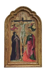 Kreuzigung mit der Heiligen Lucia, ca. 1465-70 von Giovanni Antonio da Pesaro