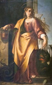 Heilige Martha und der gezähmte Drache