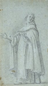 Studie eines stehenden Dominikaners, ca. 1595 von Giovanni Baglione