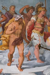 Die Versammlung der Götter (Detail) von Giovanni Battista Castello