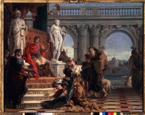 Maecenas übergibt die Künste an Augustus von Giovanni Battista Tiepolo