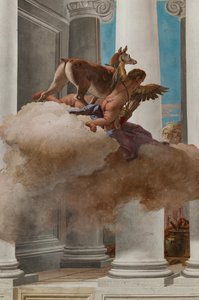 Palazzina (Kleines Gebäude), die Eingangshalle: "Das Opfer der Iphigenie" (Detail)