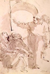 Das Wunder des Heiligen Antonius von Padua, ca. 1760 von Giovanni Battista Tiepolo