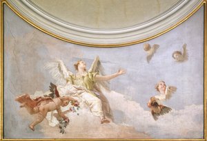 Himmelfahrt, von Giovanni Battista Tiepolo (1696-1770), Fresko (Detail), Oratorium der Reinheit, Udine von Giovanni Battista Tiepolo