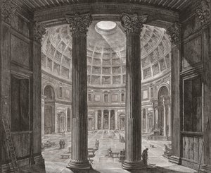 Innenraum des Pantheon, Rom, Italien von Giovanni Battista (after) Piranesi