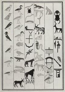 Zeichnungen der Dekorationen aus dem Grab des Pharao Psammetich I., reproduziert 1817 von Giovanni Battista Belzoni, im British Museum, London von Giovanni Battista Belzoni