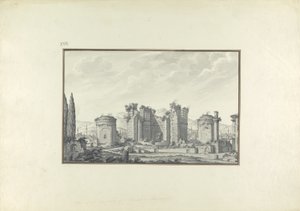Kizil Avlu, die zentrale Halle, in Pergamon von Giovanni Battista Borra
