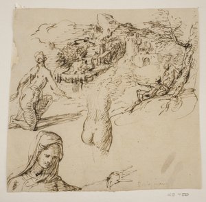 Schlafender Krieger von Giovanni Battista Caracciolo
