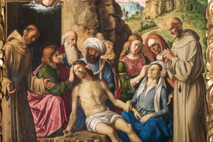 Beweinung Christi (Detail) von Giovanni Battista Cima da Conegliano