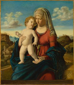Madonna und Kind in einer Landschaft, ca. 1496-1499 von Giovanni Battista Cima da Conegliano