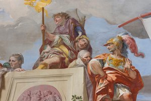 Das Opfer der Iphigenie (Sacrificio di Ifigenia) (Detail) von Giovanni Battista Crosato
