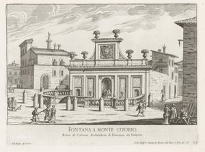 Fontäne auf der Piazza Montecitorio in Rom (Fontane di Roma)