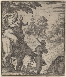 Die Flucht nach Ägypten von Giovanni Battista Fontana