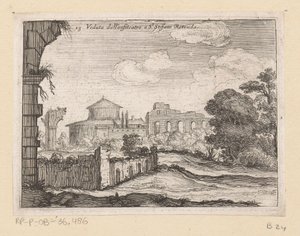 Reste eines Amphitheaters bei San Stefano Rotondo in Rom (Gezichten op Rome)