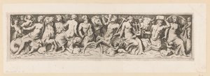 Tritonen, Nereiden und Putti von Giovanni Battista Mercati