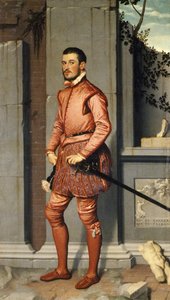 Porträt von Gian Gerolamo Grumelli, Ritter in Rosa, von Giovanni Battista Moroni