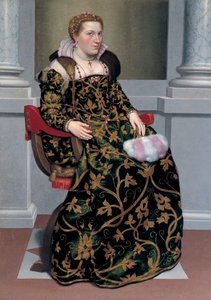 Porträt von Isotta Brembati, ca. 1555