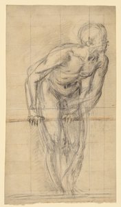 Ein stehender männlicher Akt (recto); Ein stehender männlicher Akt (verso)